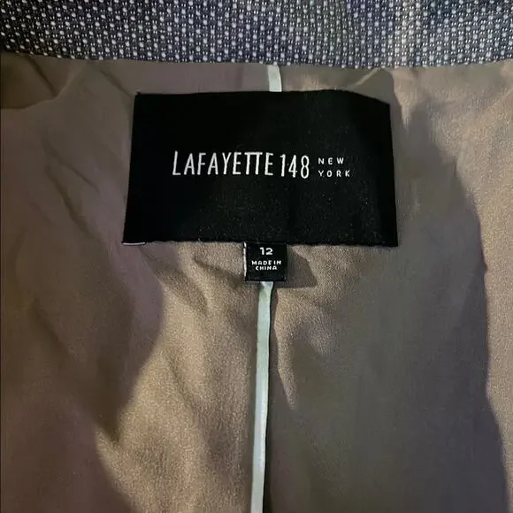 LAFAYETTE 148 New York single button business casual blazer 12 - Picture 2 of 4